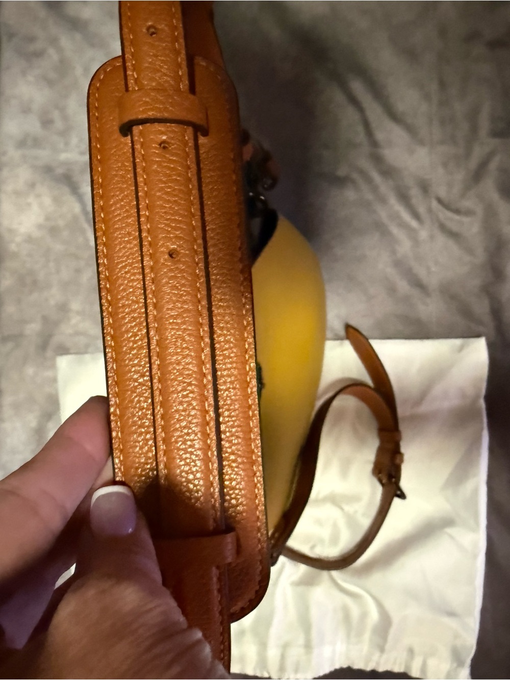 Coach Willow Bucket Bucket Bag in Mustard Yellow - Picture 9 of 9